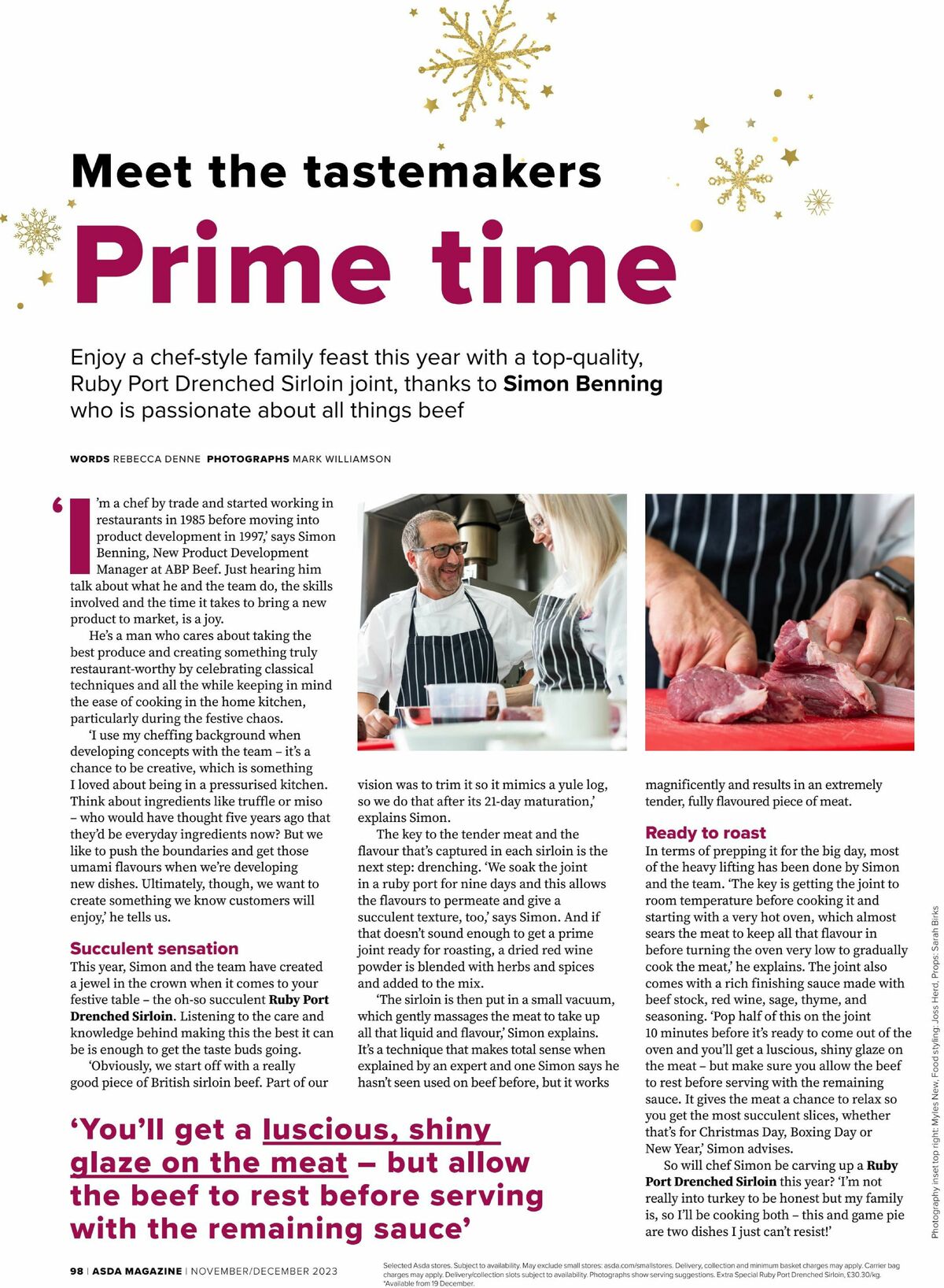 ASDA Magazine November/December Offers from 1 November