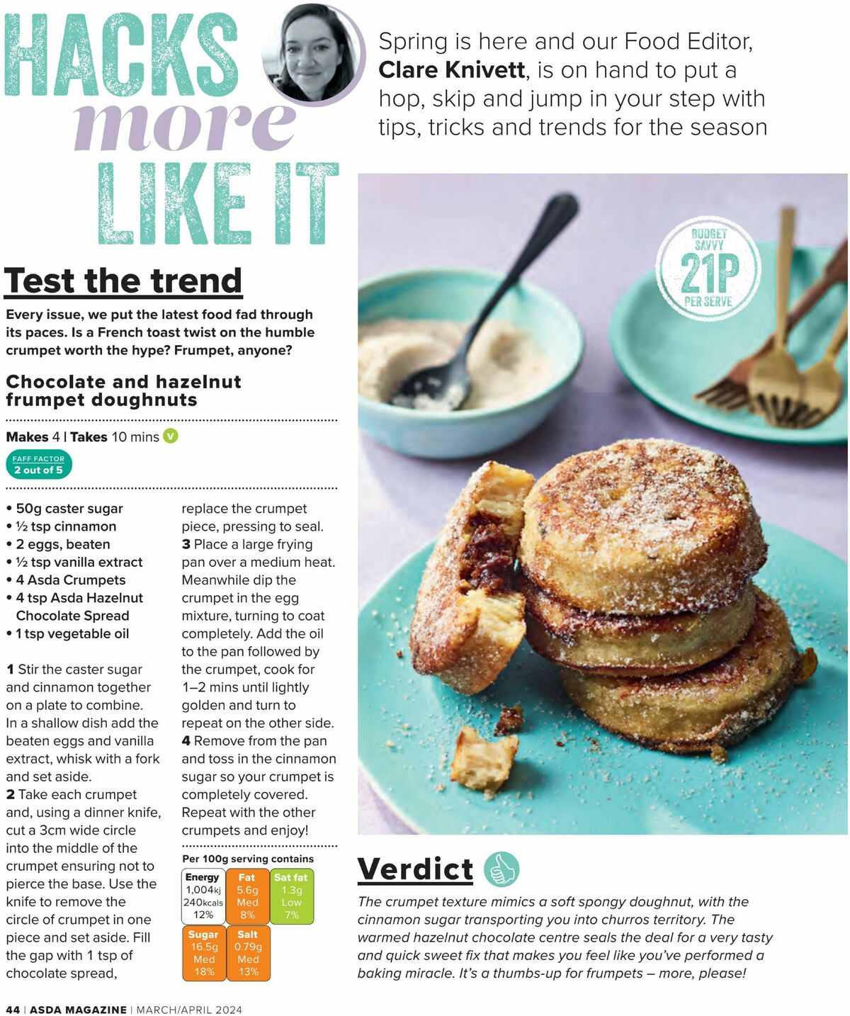 ASDA Magazine March/April Offers from 24 March