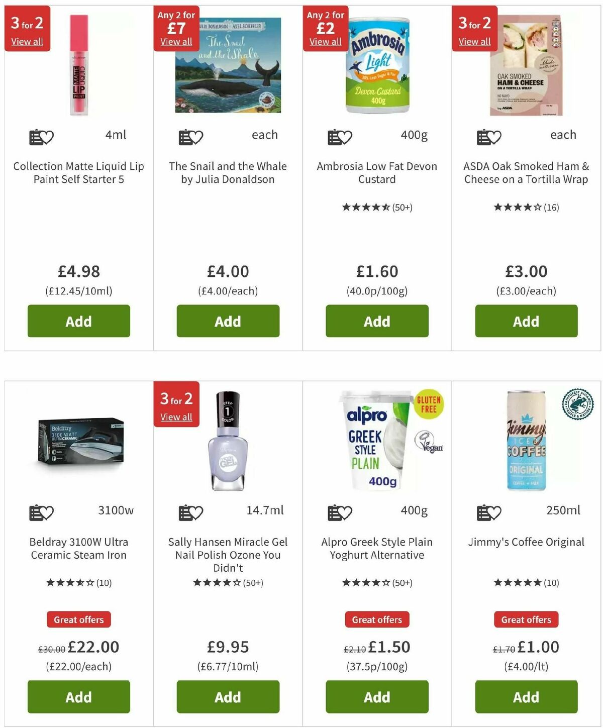 ASDA Offers from 8 November