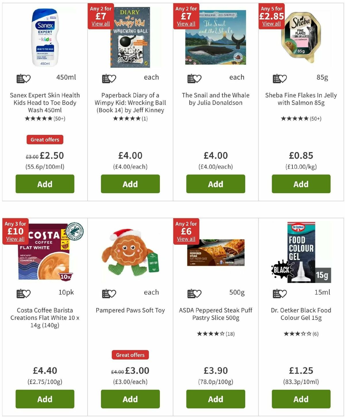 ASDA Offers from 6 December