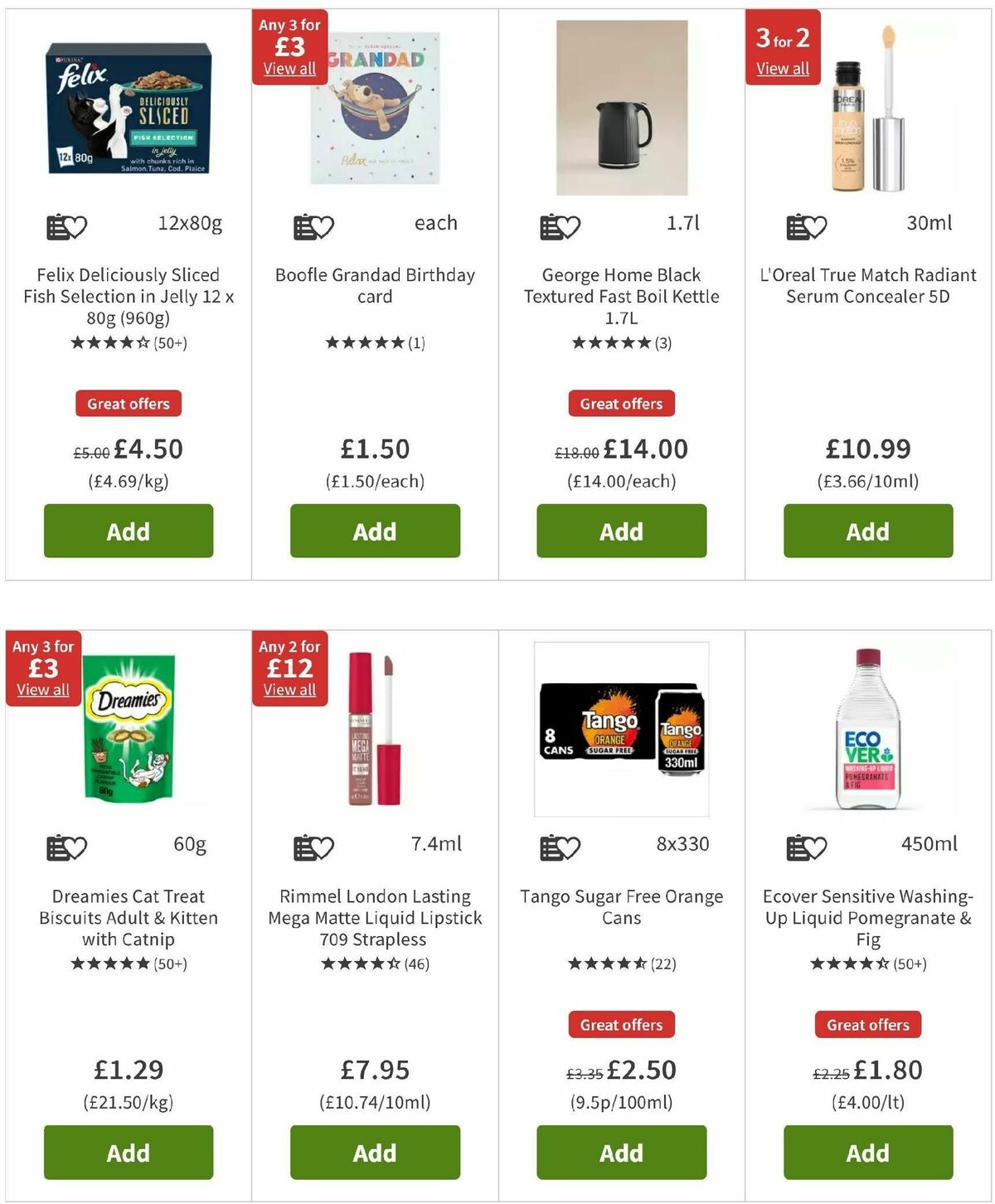 ASDA Offers from 3 January