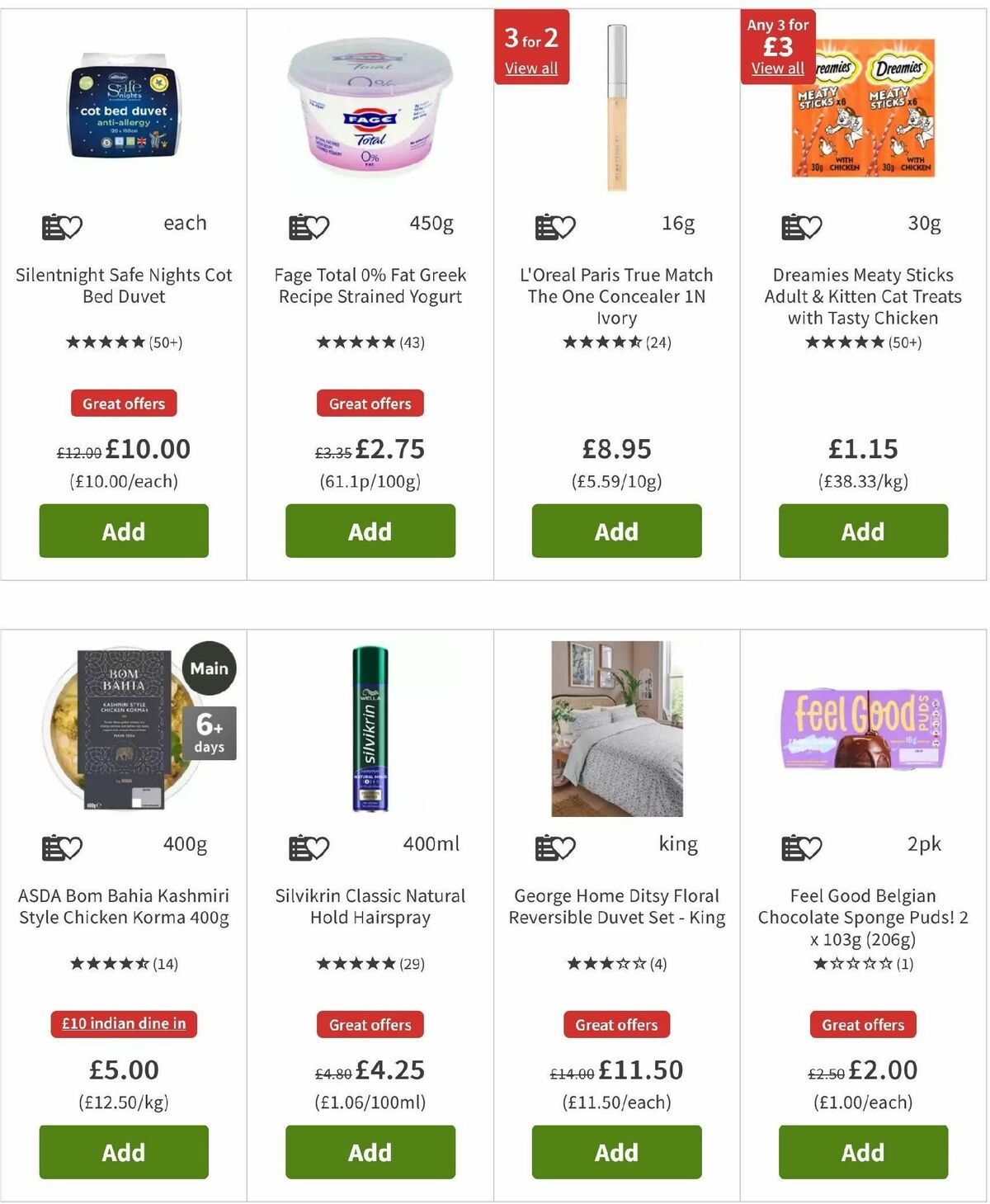 ASDA Offers from 3 January