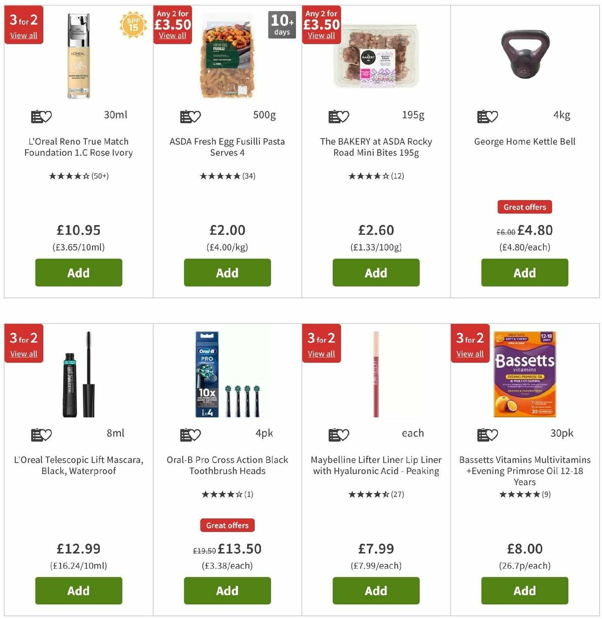 ASDA Offers from 17 January