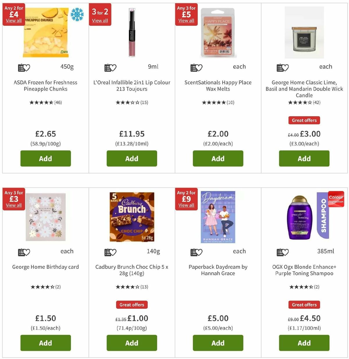 ASDA Offers from 17 January