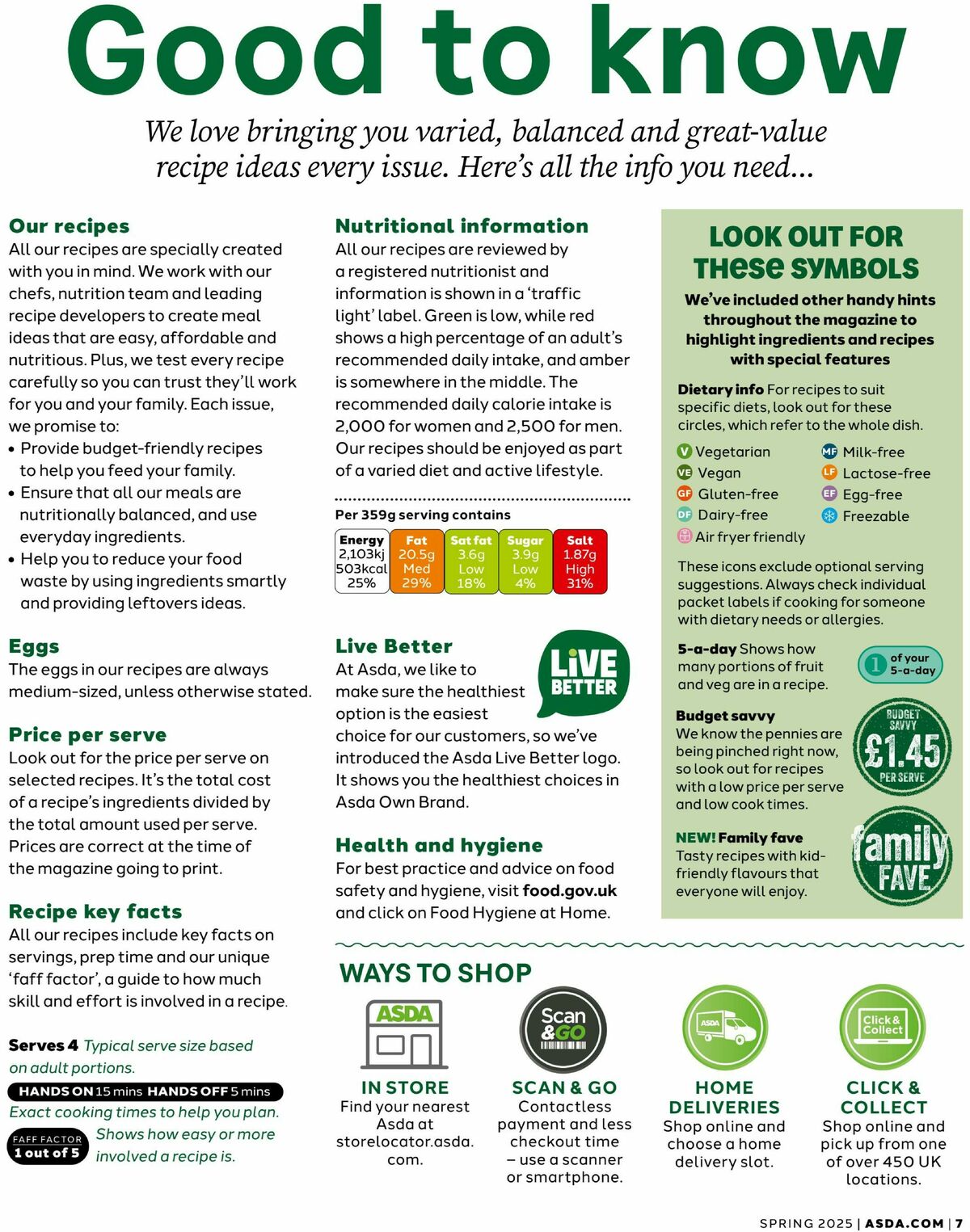 ASDA Magazine Spring Offers from 1 April