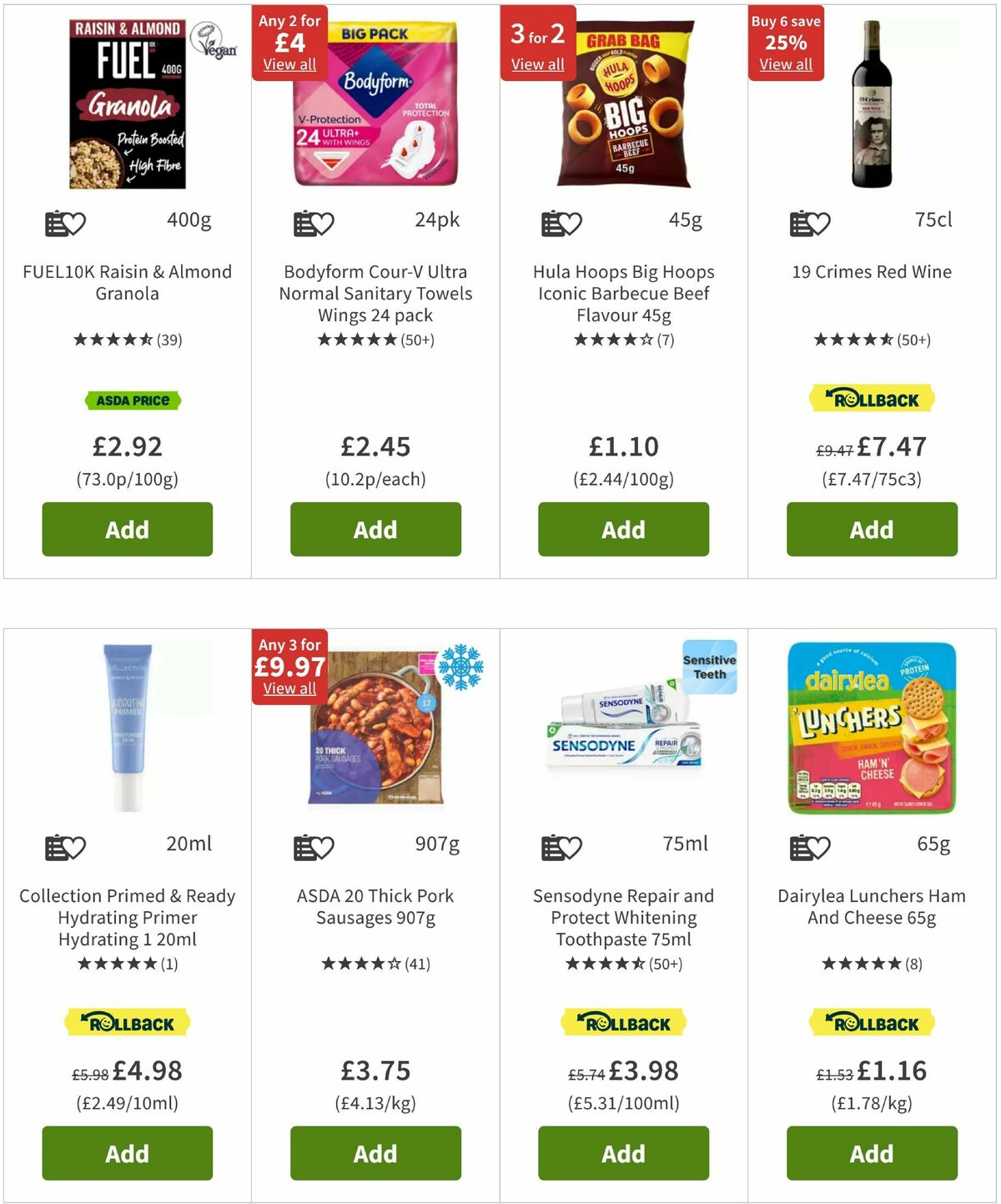 ASDA Offers from 25 April