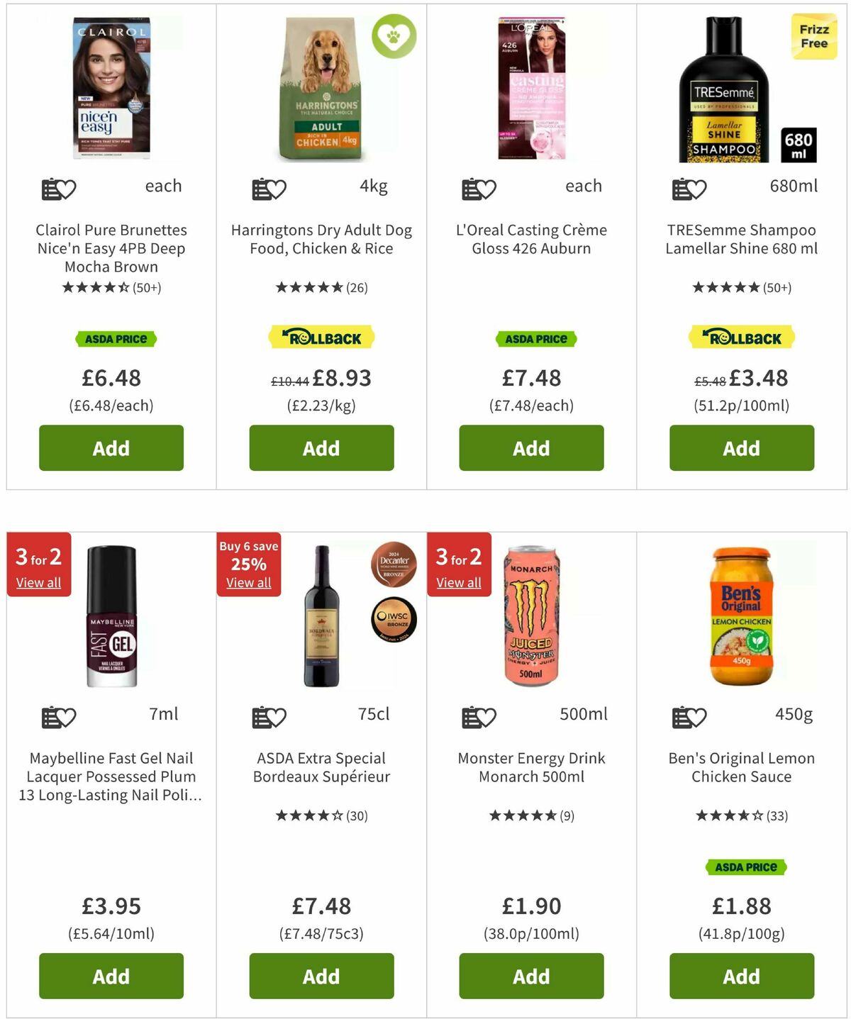 ASDA Offers from 25 April