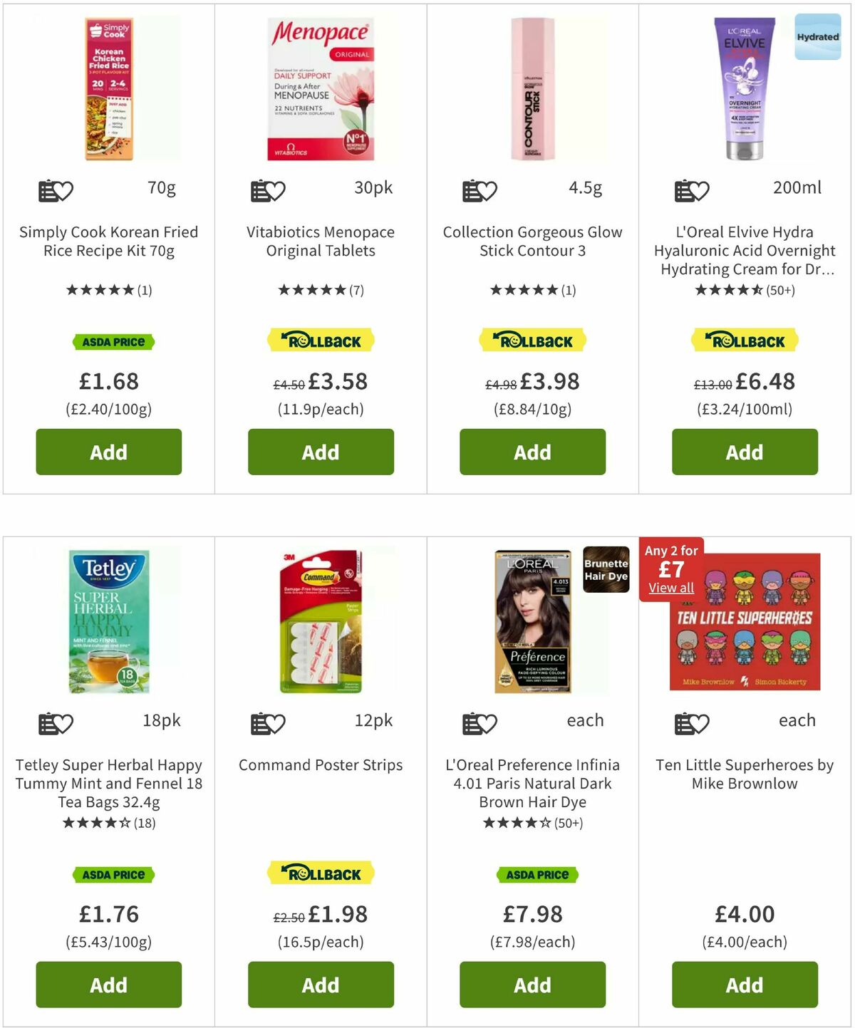 ASDA Offers from 25 April