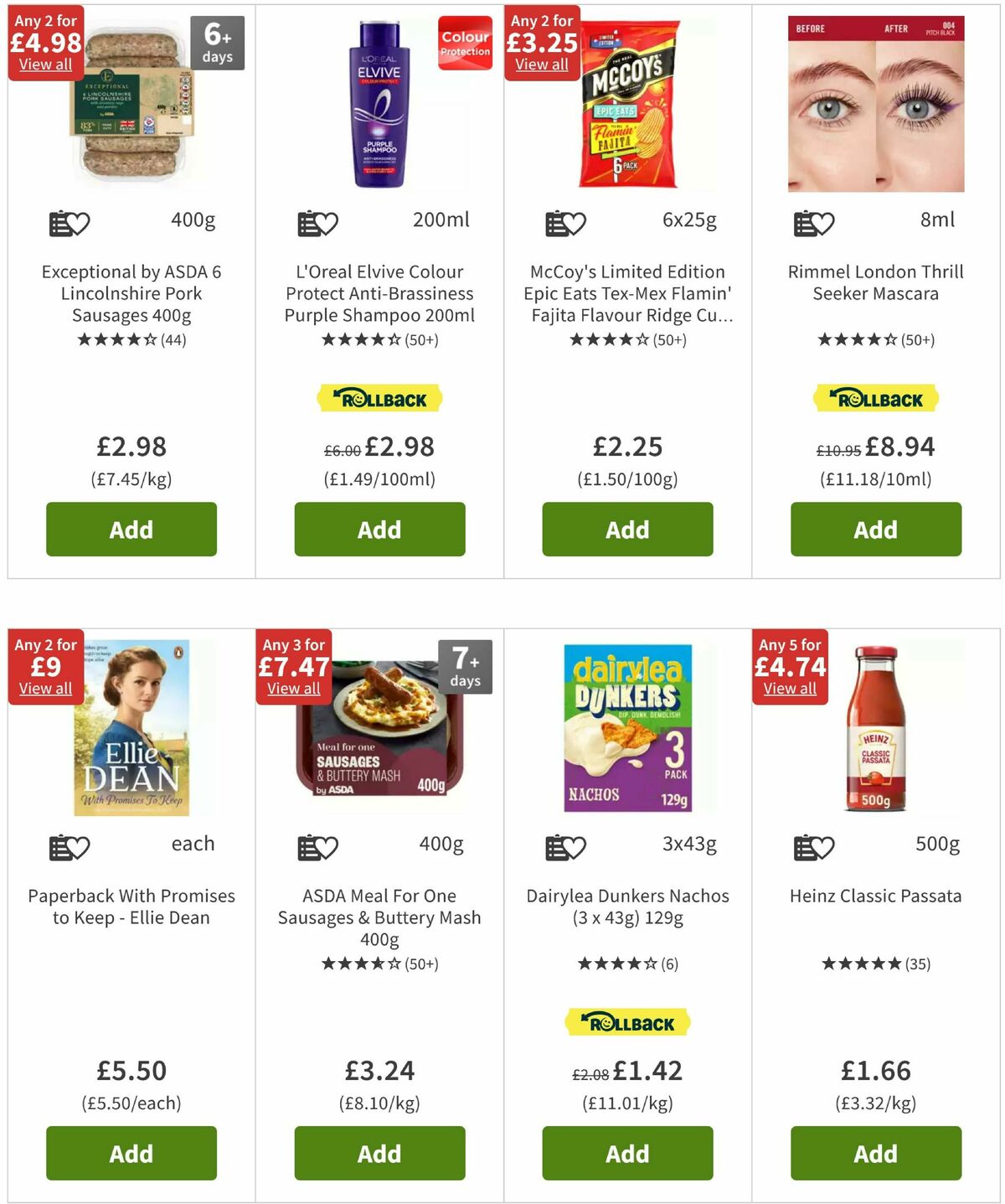 ASDA Offers from 25 April