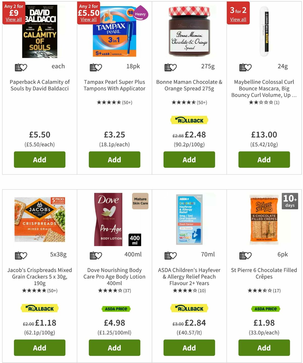ASDA Offers from 25 April