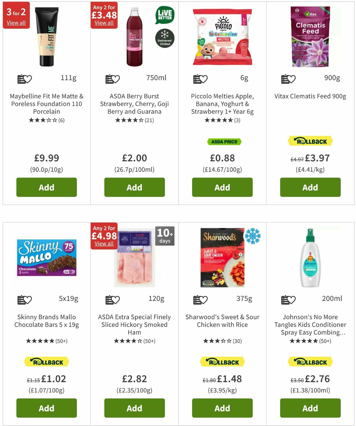 ASDA Offers from 25 April