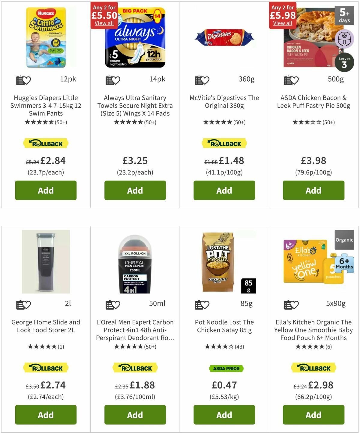ASDA Offers from 2 May