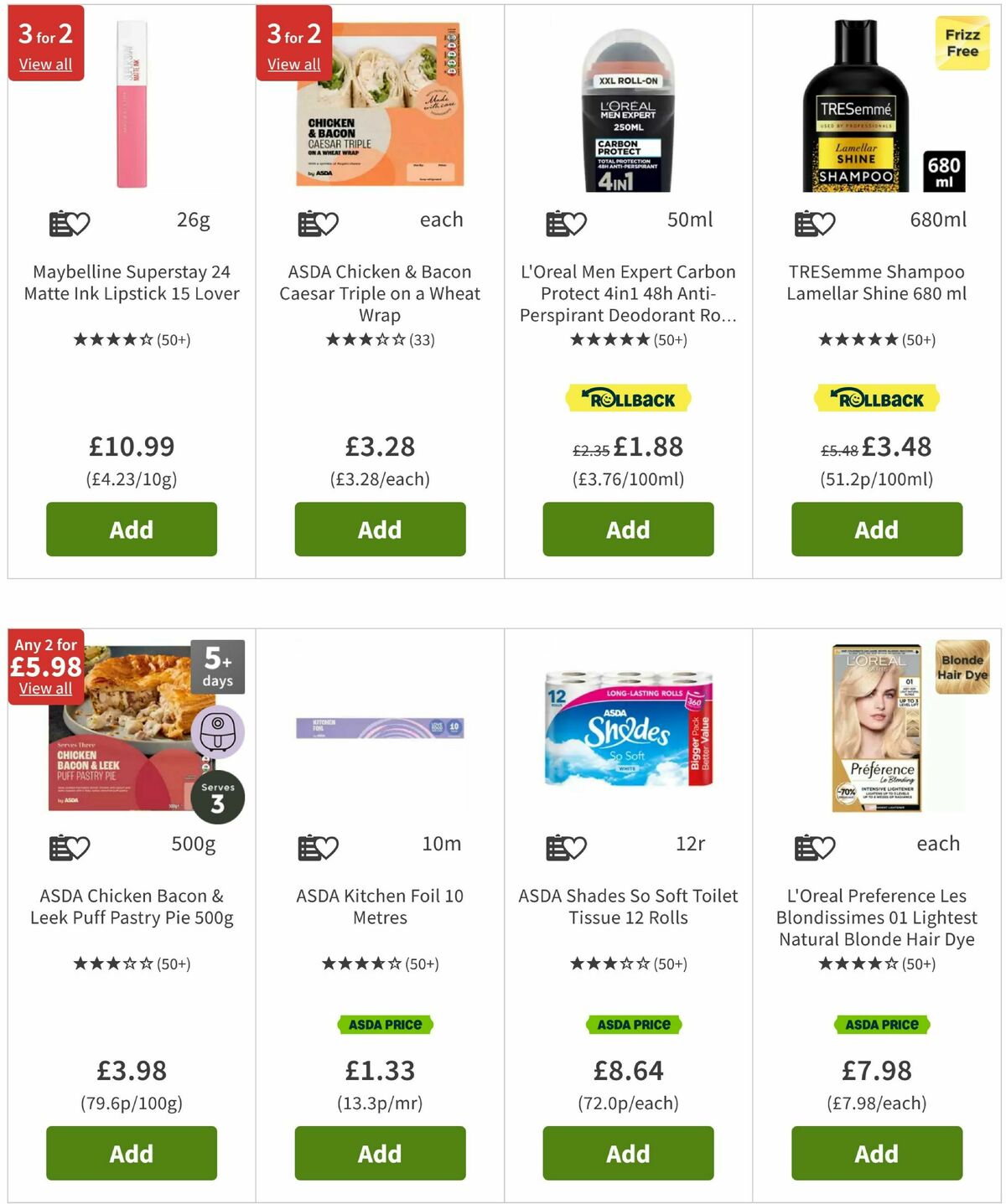 ASDA Offers from 2 May
