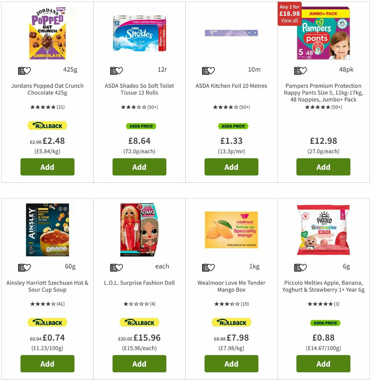 ASDA Offers from 9 May