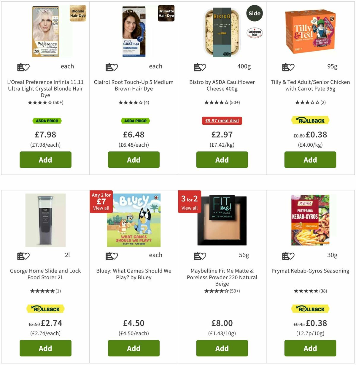 ASDA Offers from 9 May