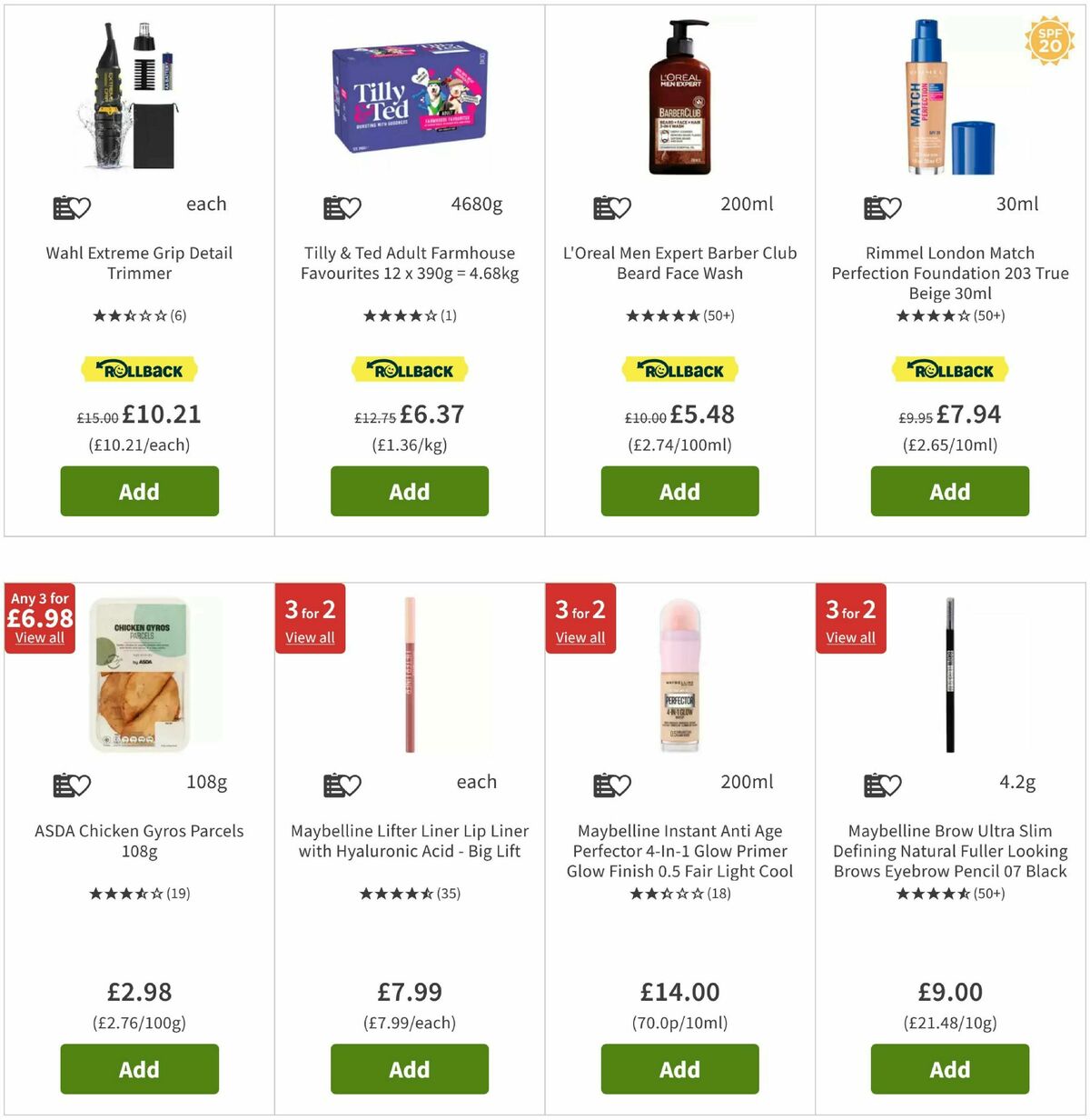 ASDA Offers from 9 May
