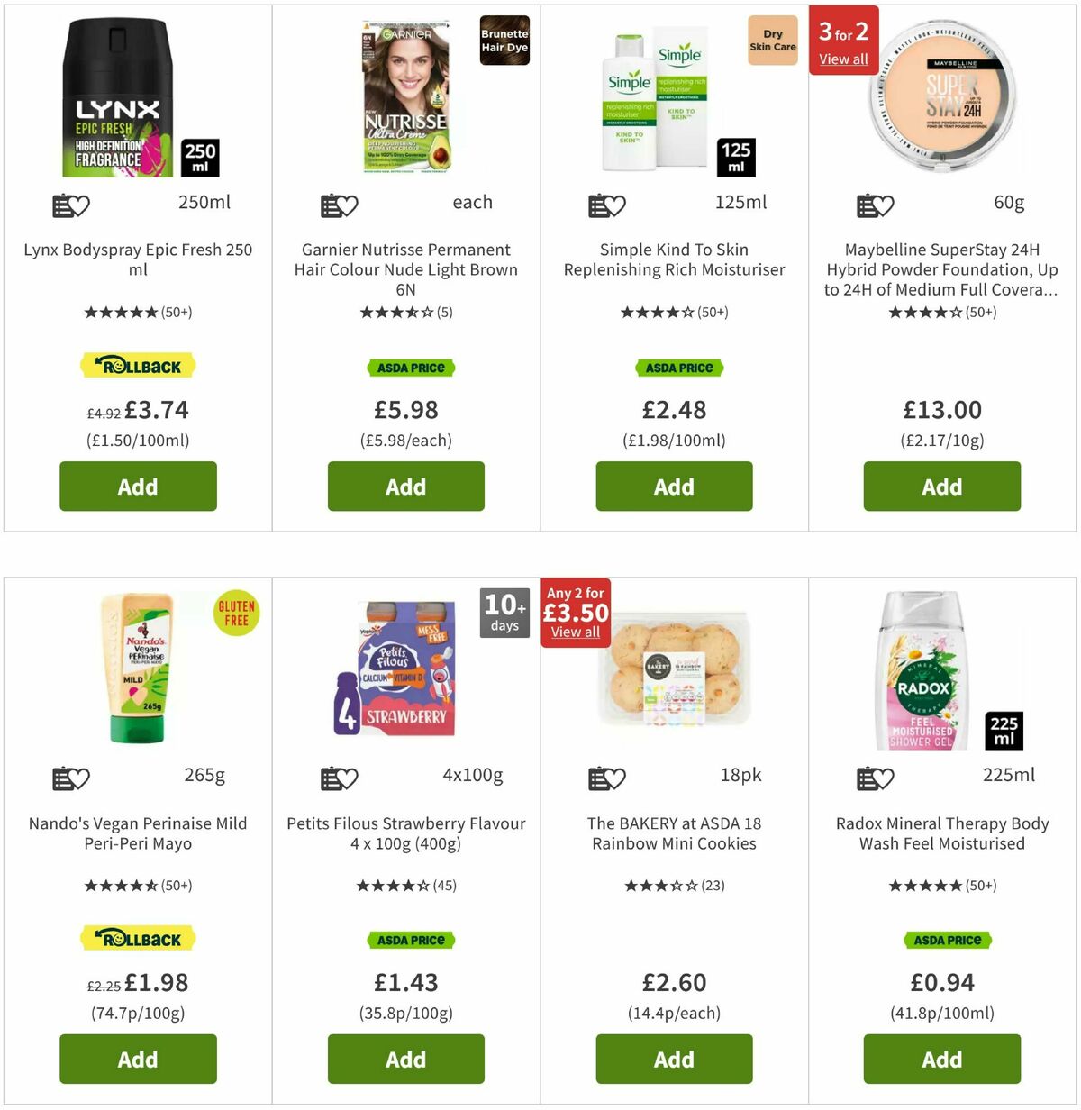 ASDA Offers from 9 May