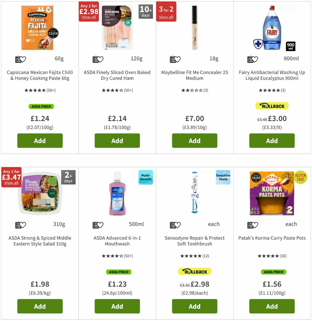 ASDA Offers from 9 May