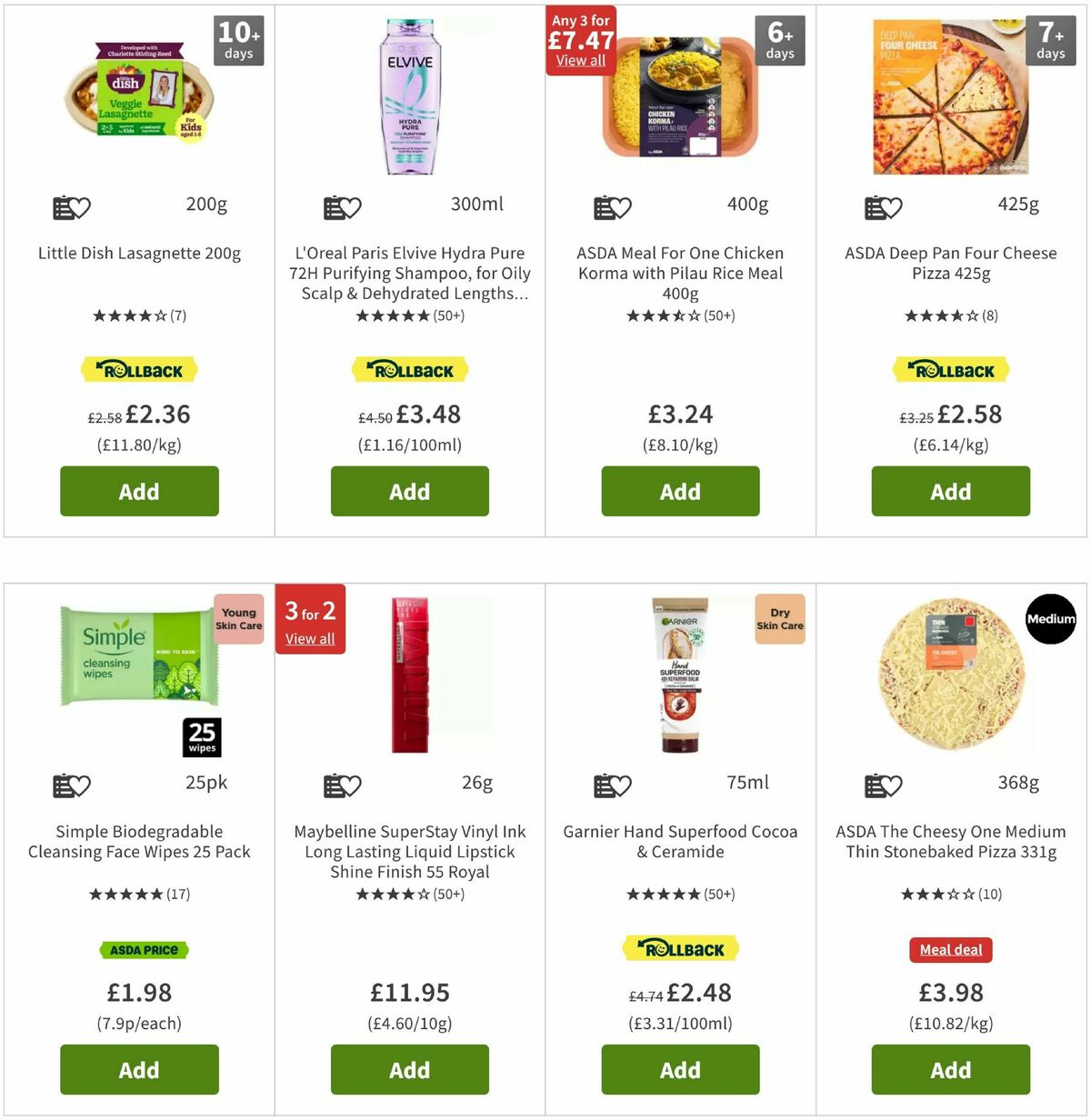 ASDA Offers from 16 May