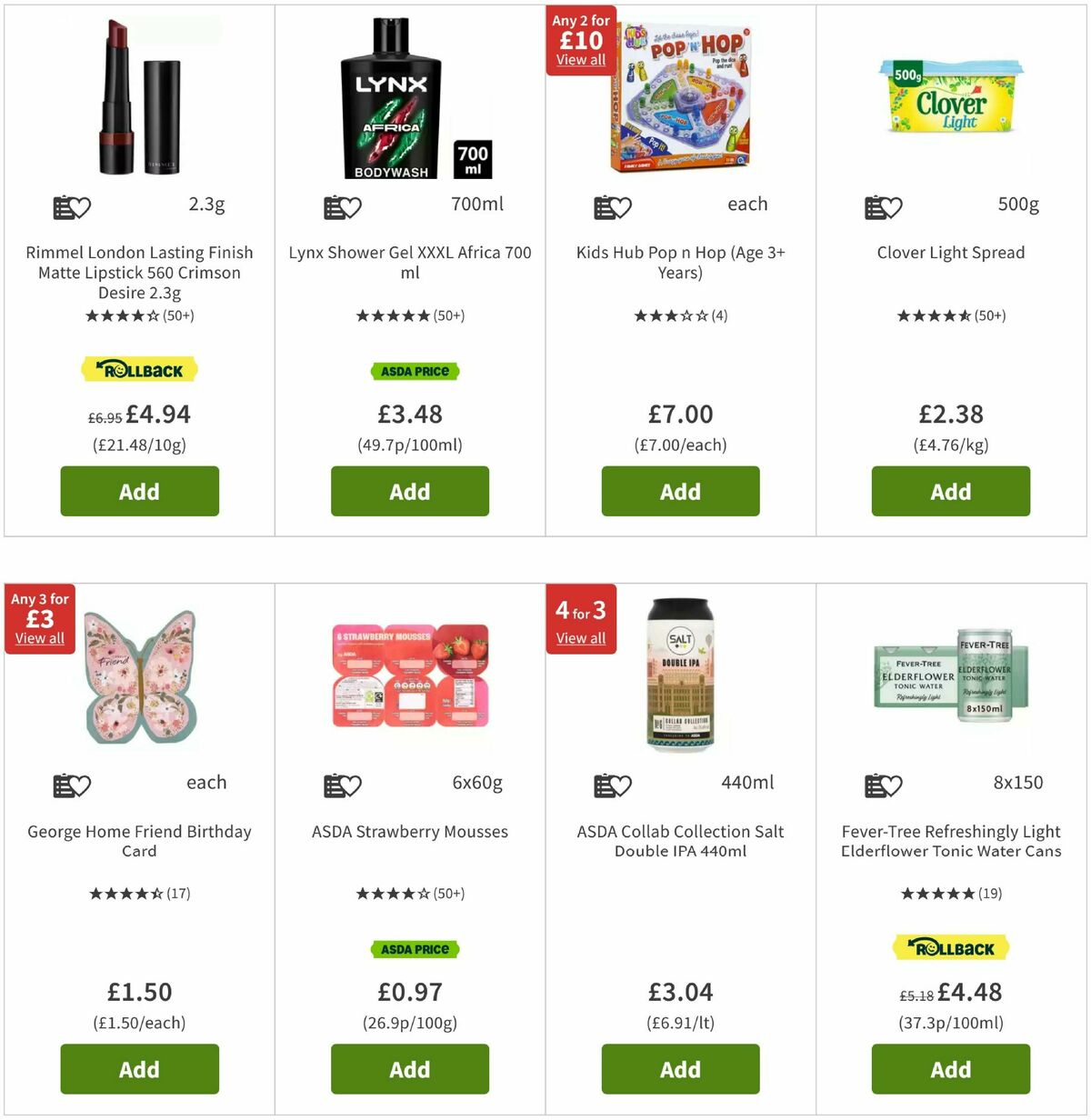 ASDA Offers from 4 July