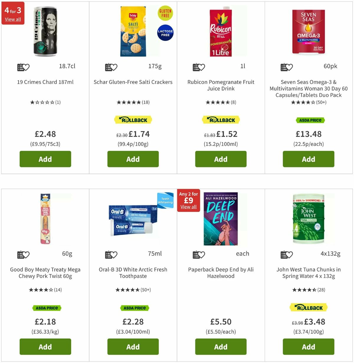 ASDA Offers from 4 July