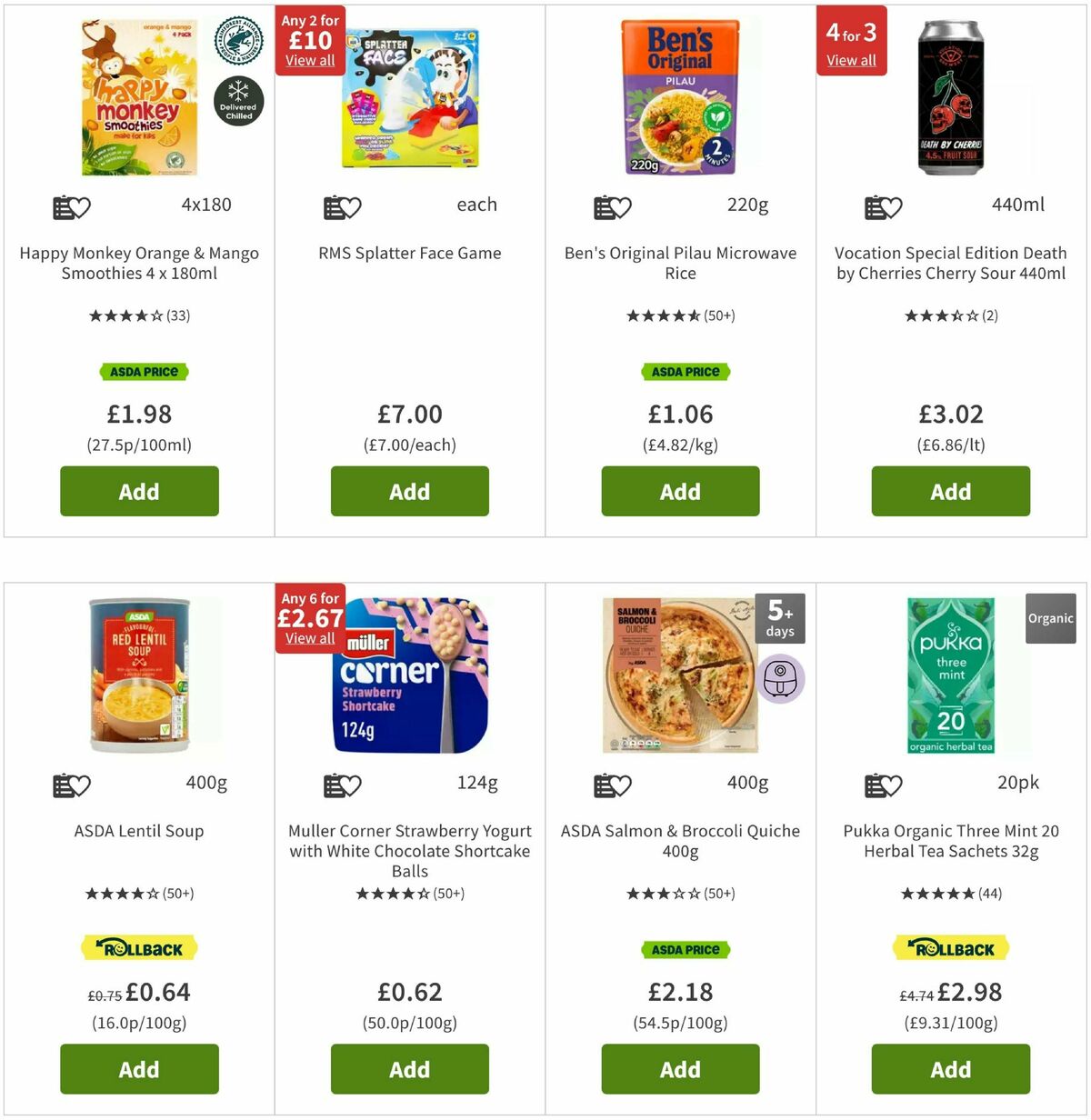 ASDA Offers from 5 August