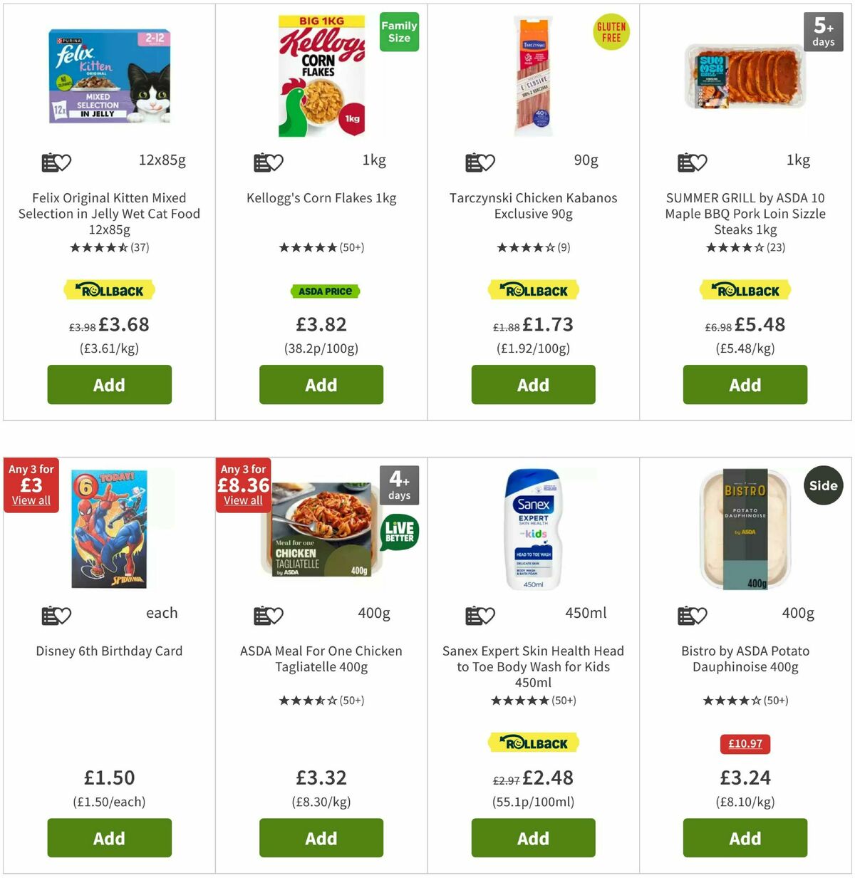 ASDA Offers from 5 August