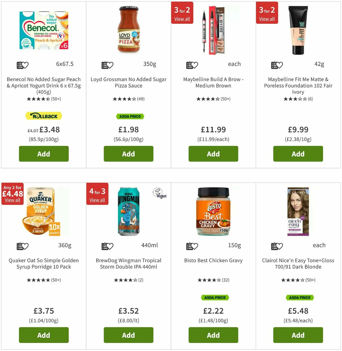 ASDA Offers from 5 August