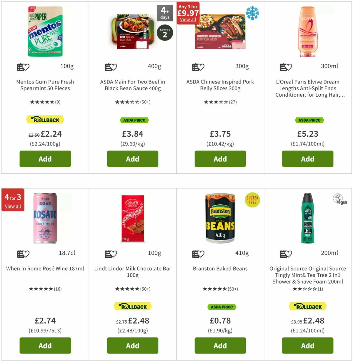 ASDA Offers from 5 August