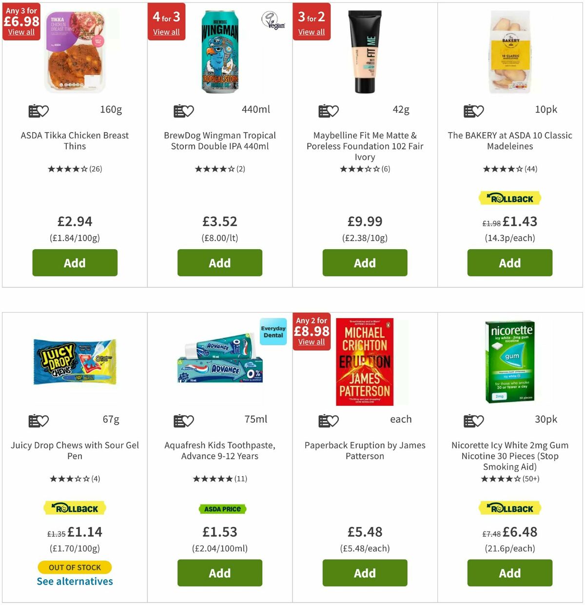ASDA Offers from 5 August