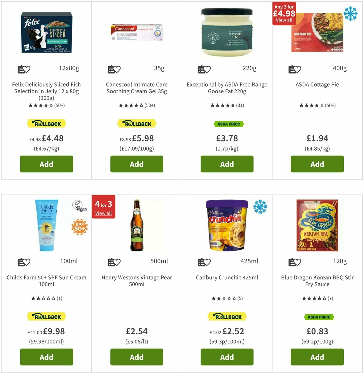 ASDA Offers from 5 August