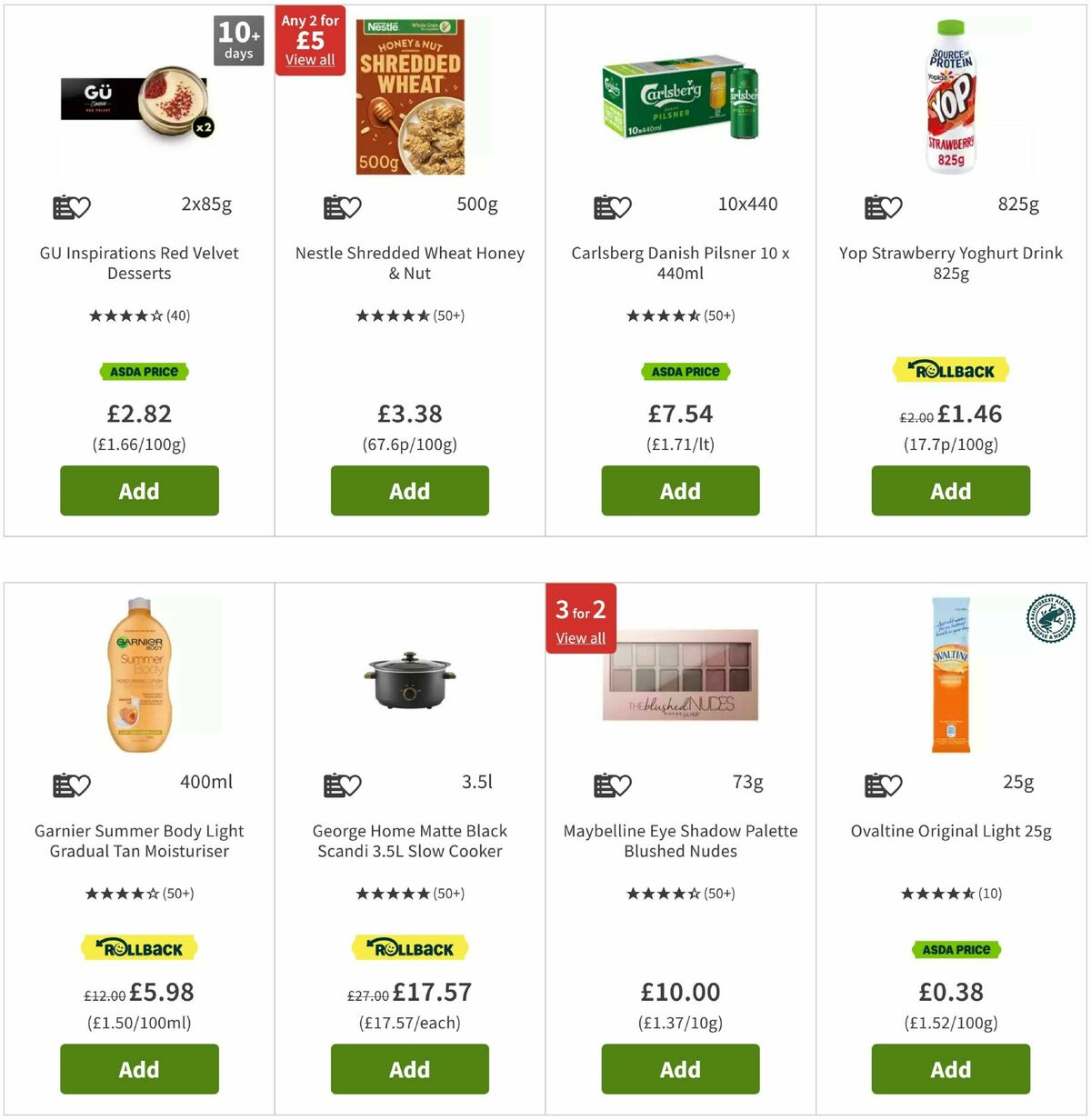 ASDA Offers from 5 August