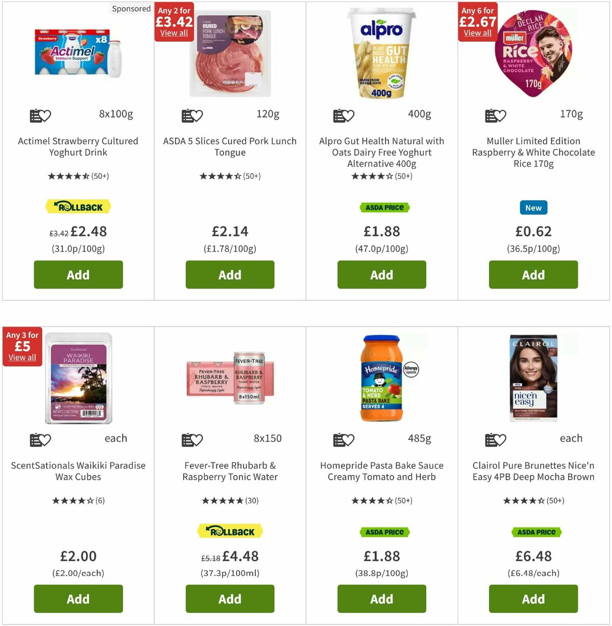ASDA Offers from 5 August