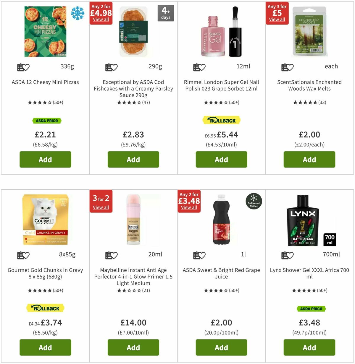 ASDA Offers from 5 August