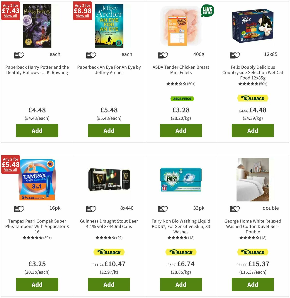 ASDA Offers from 5 August