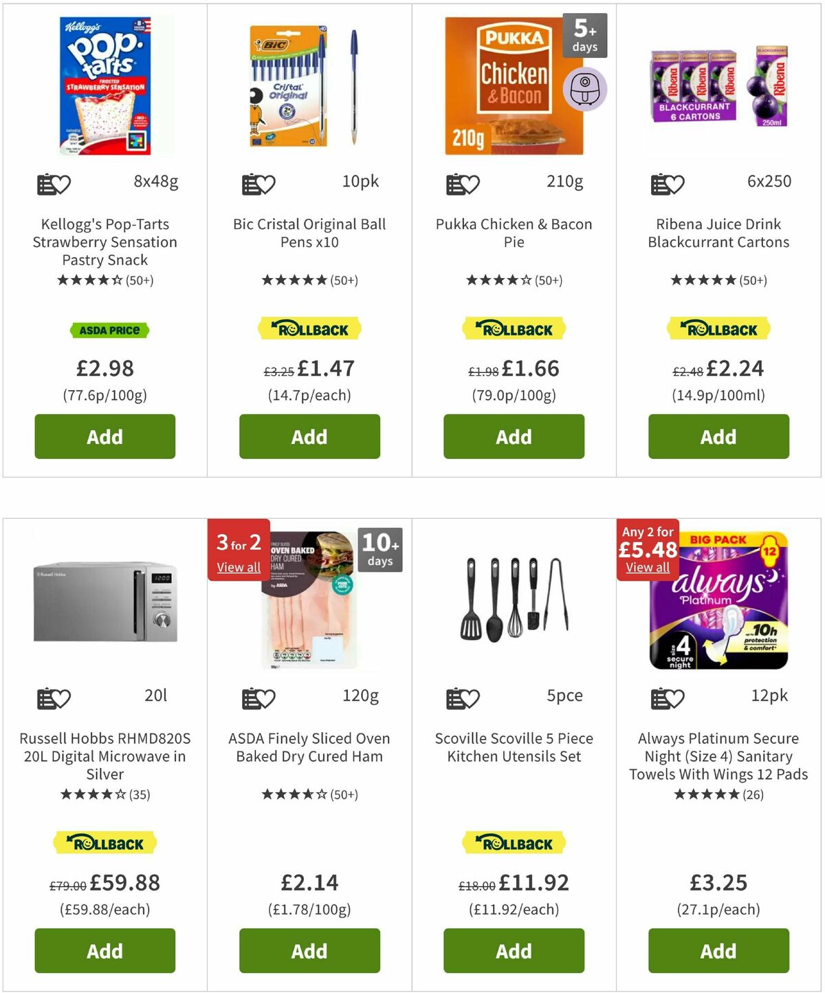ASDA Offers from 14 August