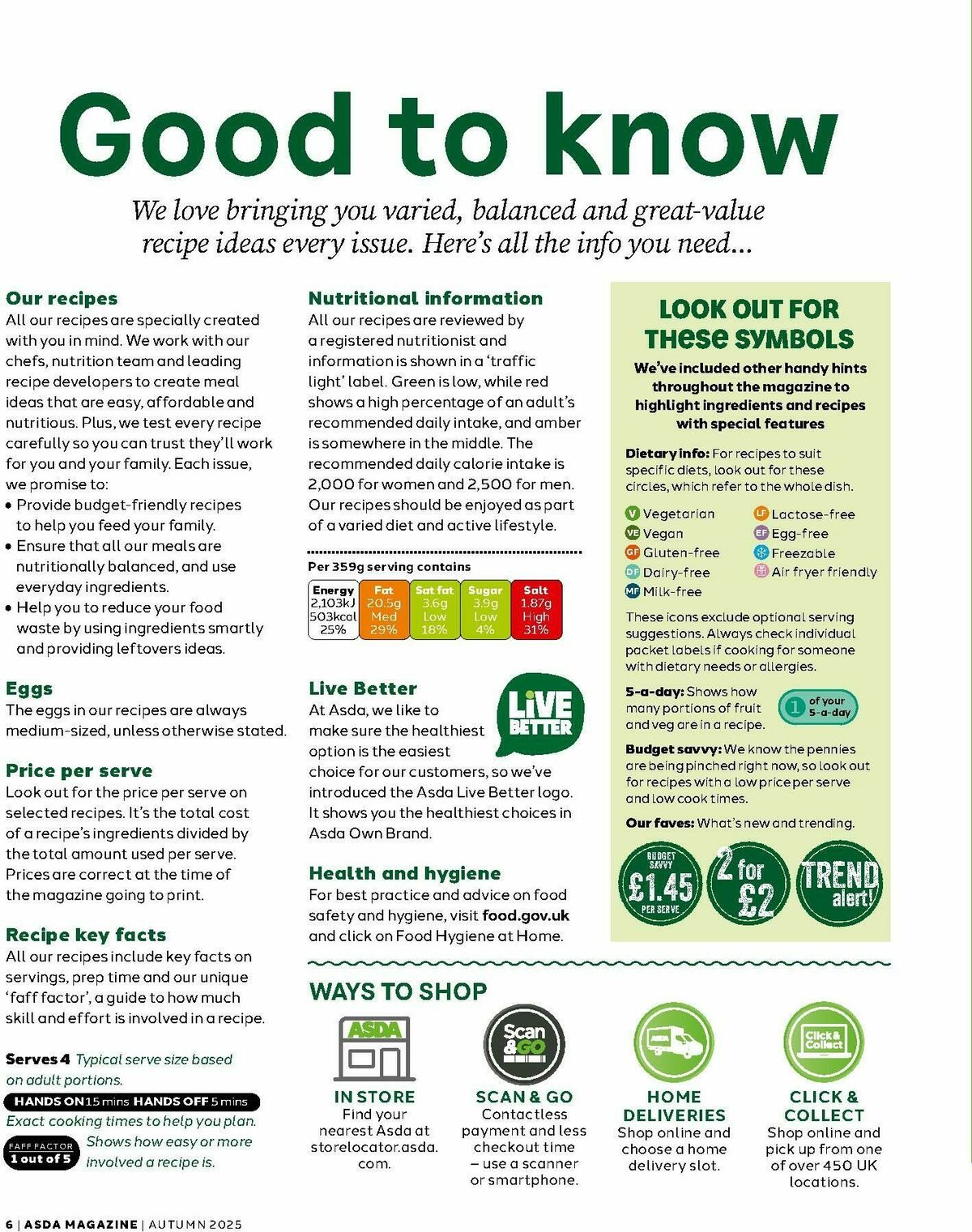 ASDA Magazine Autumn Offers from 4 September