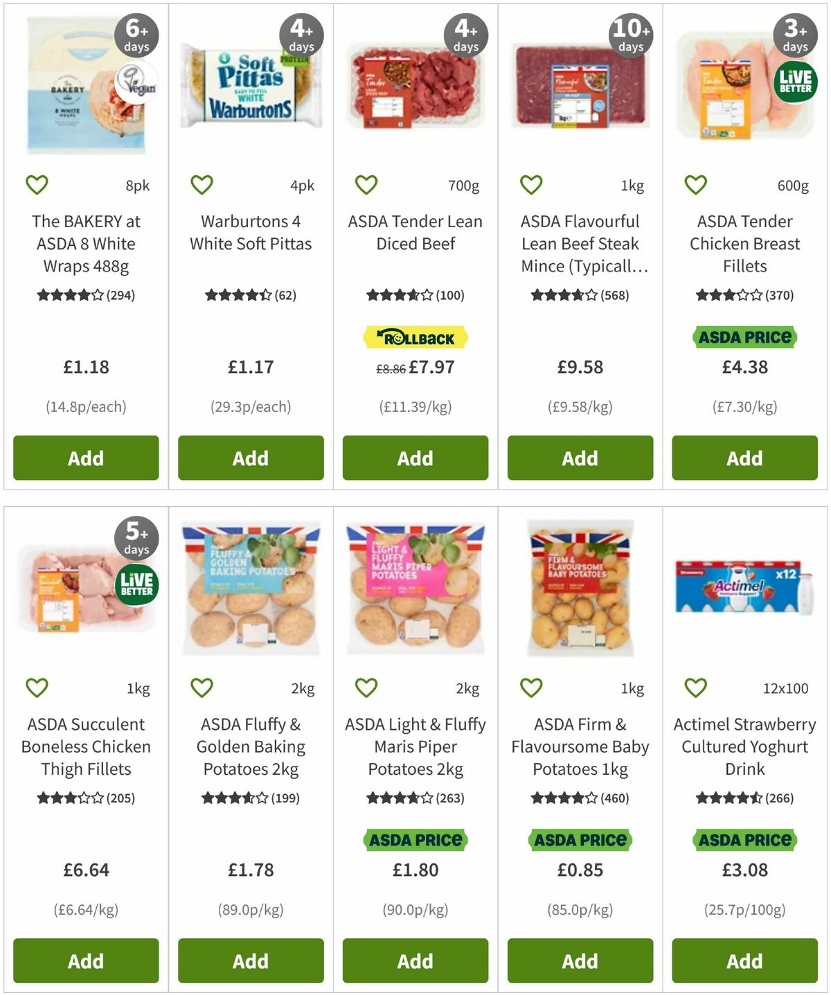 ASDA Offers from 8 October