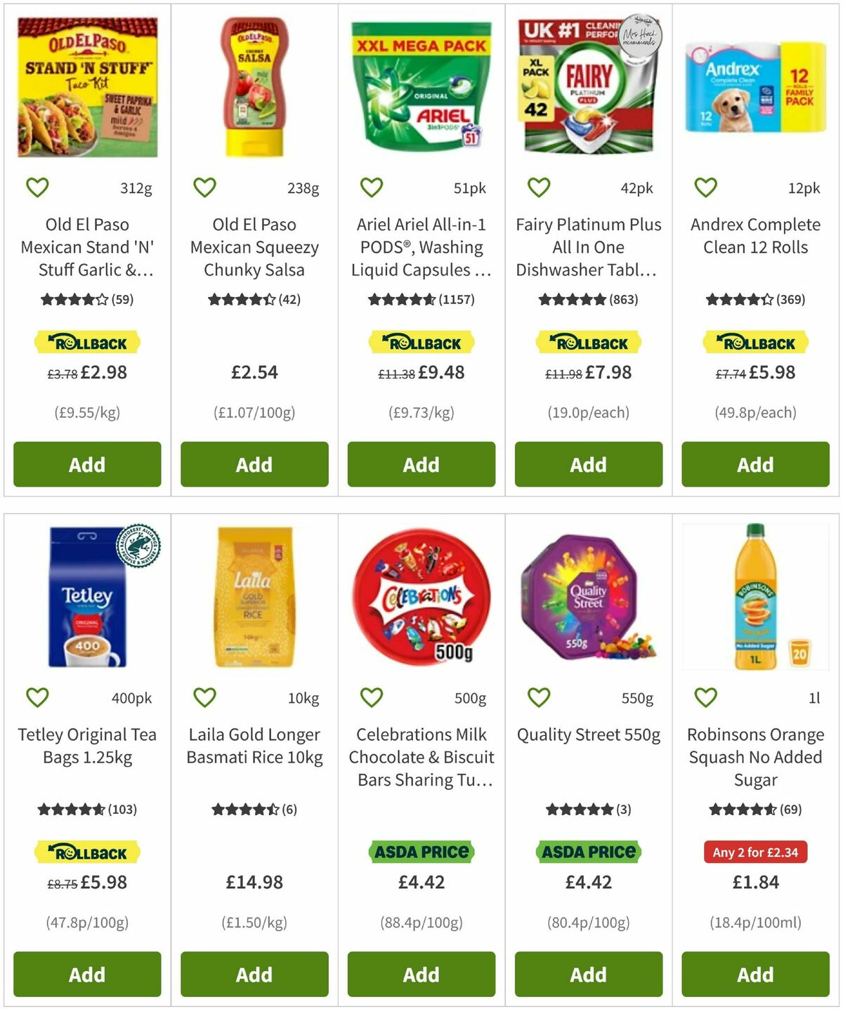 ASDA Offers from 8 October