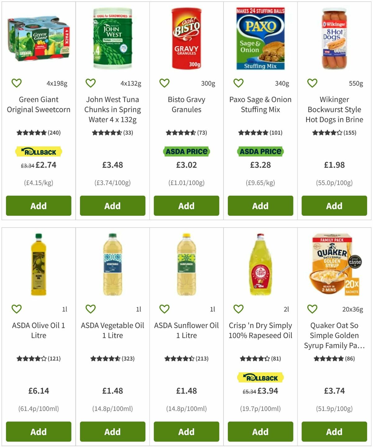 ASDA Offers from 8 October