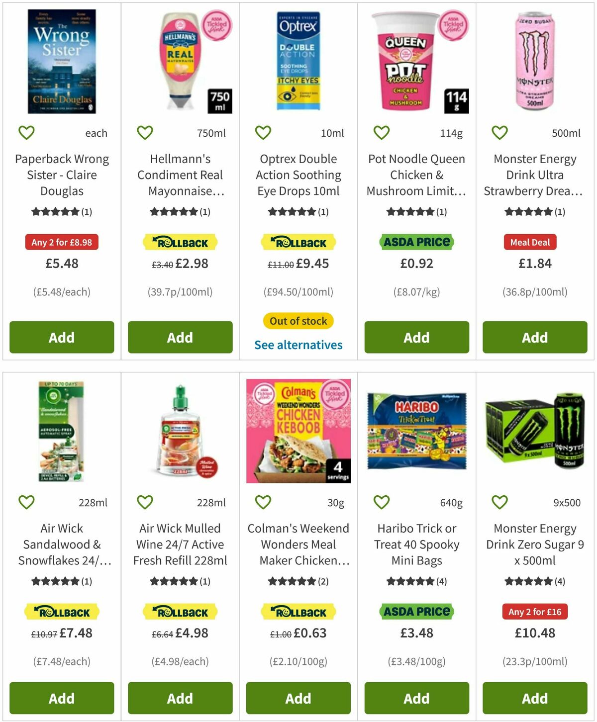 ASDA Offers from 17 October
