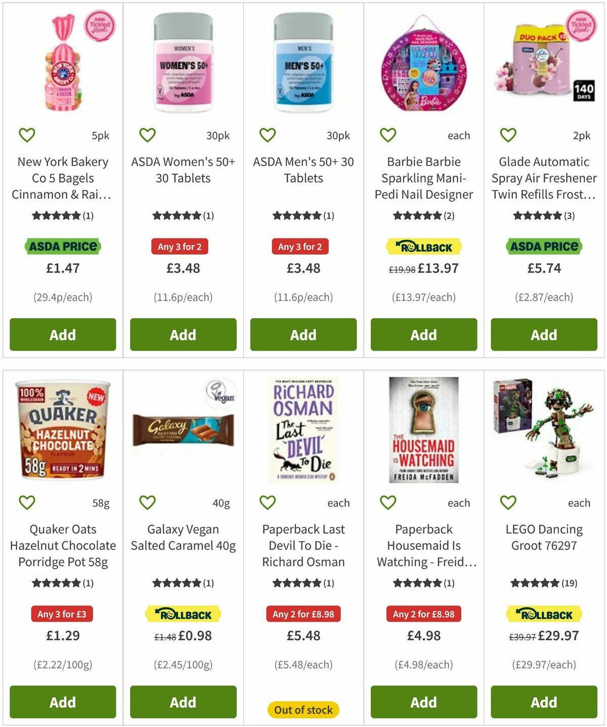 ASDA Offers from 17 October