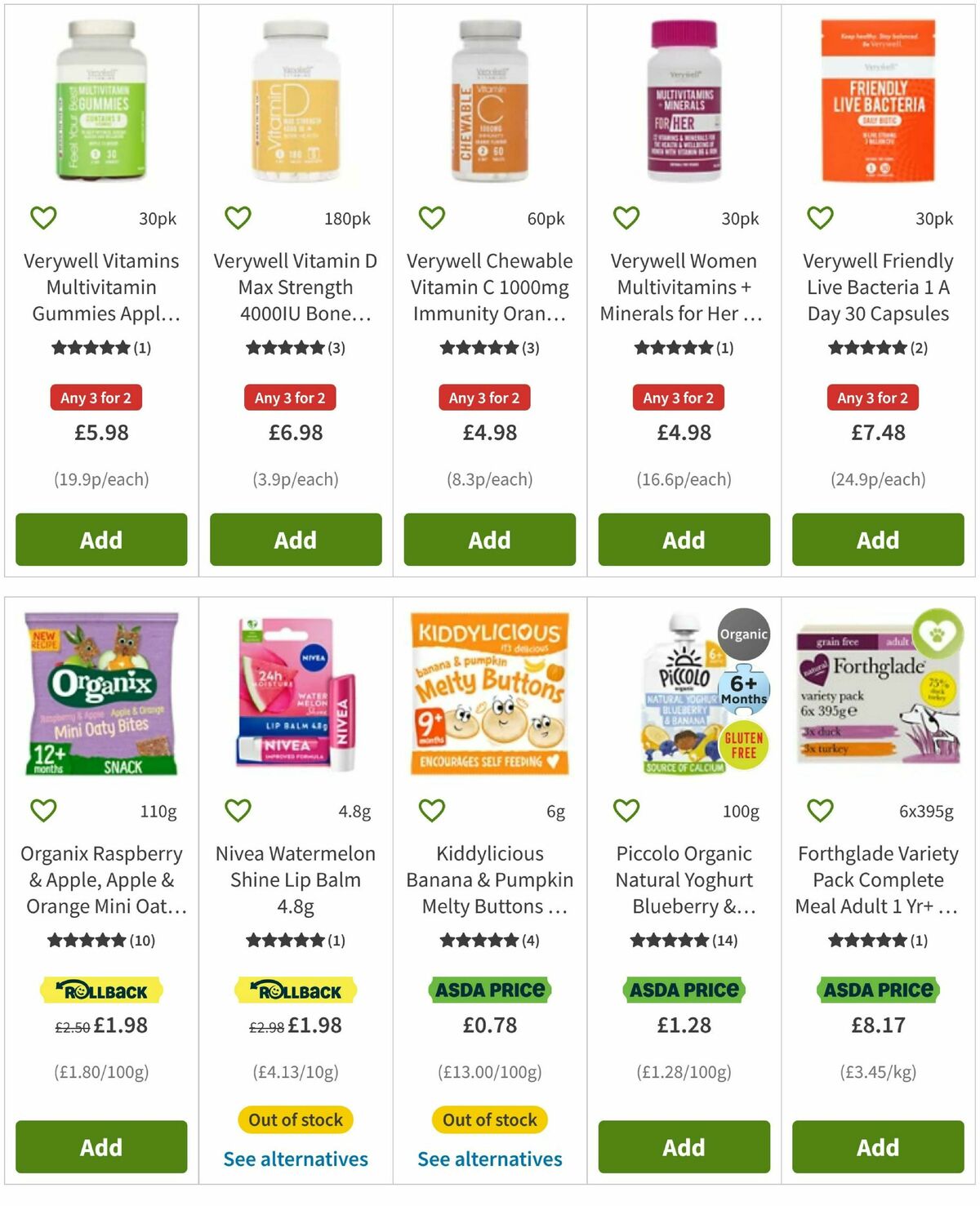 ASDA Offers from 24 October