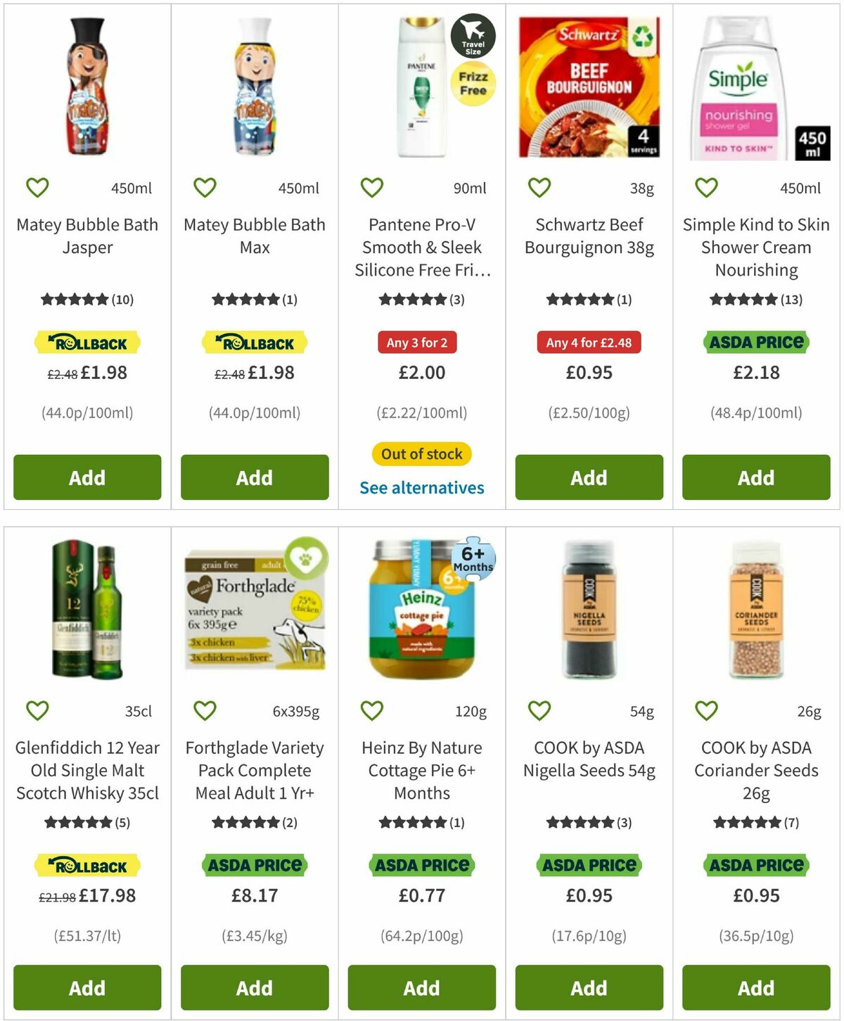 ASDA Offers from 24 October