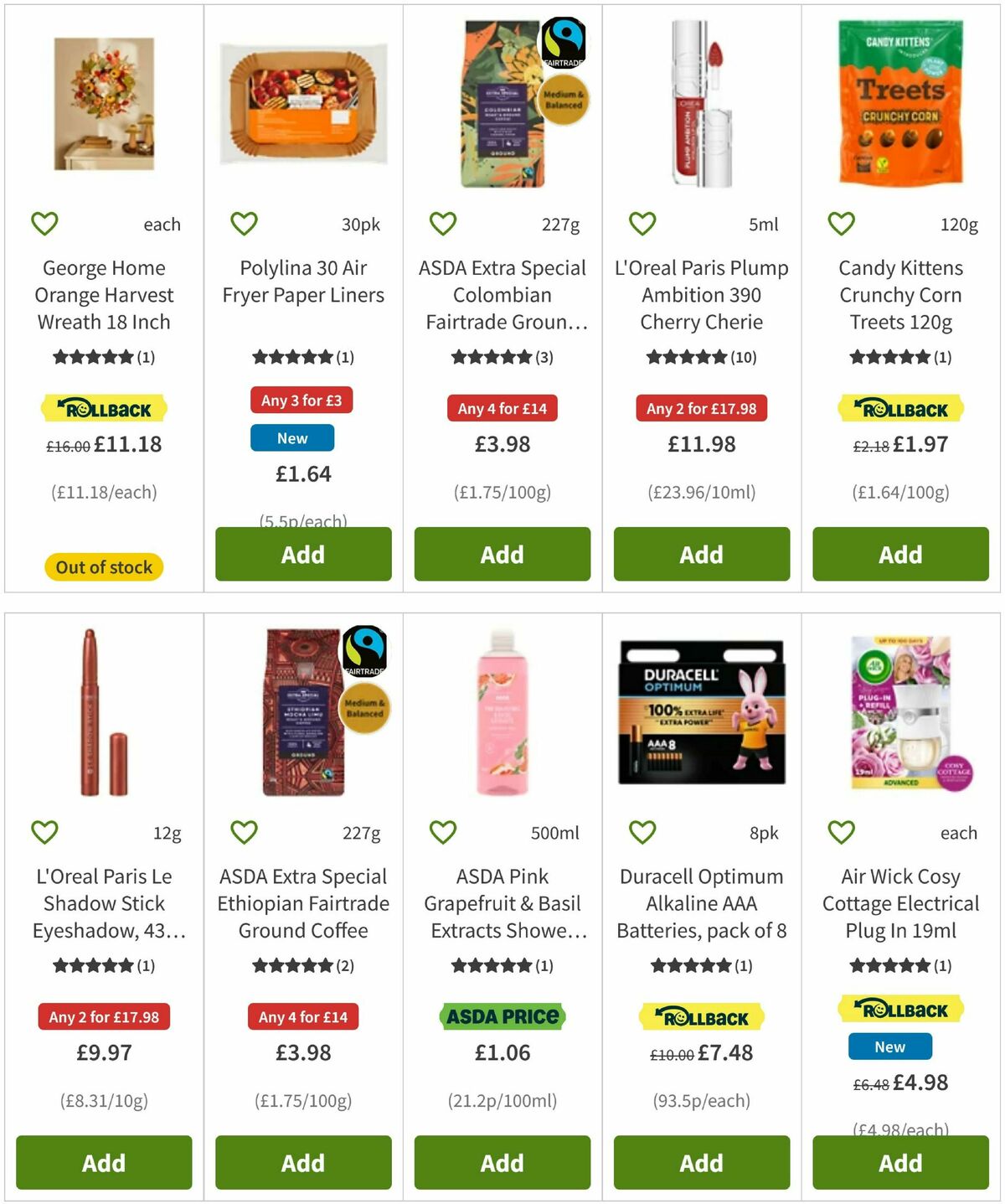 ASDA Offers from 24 October