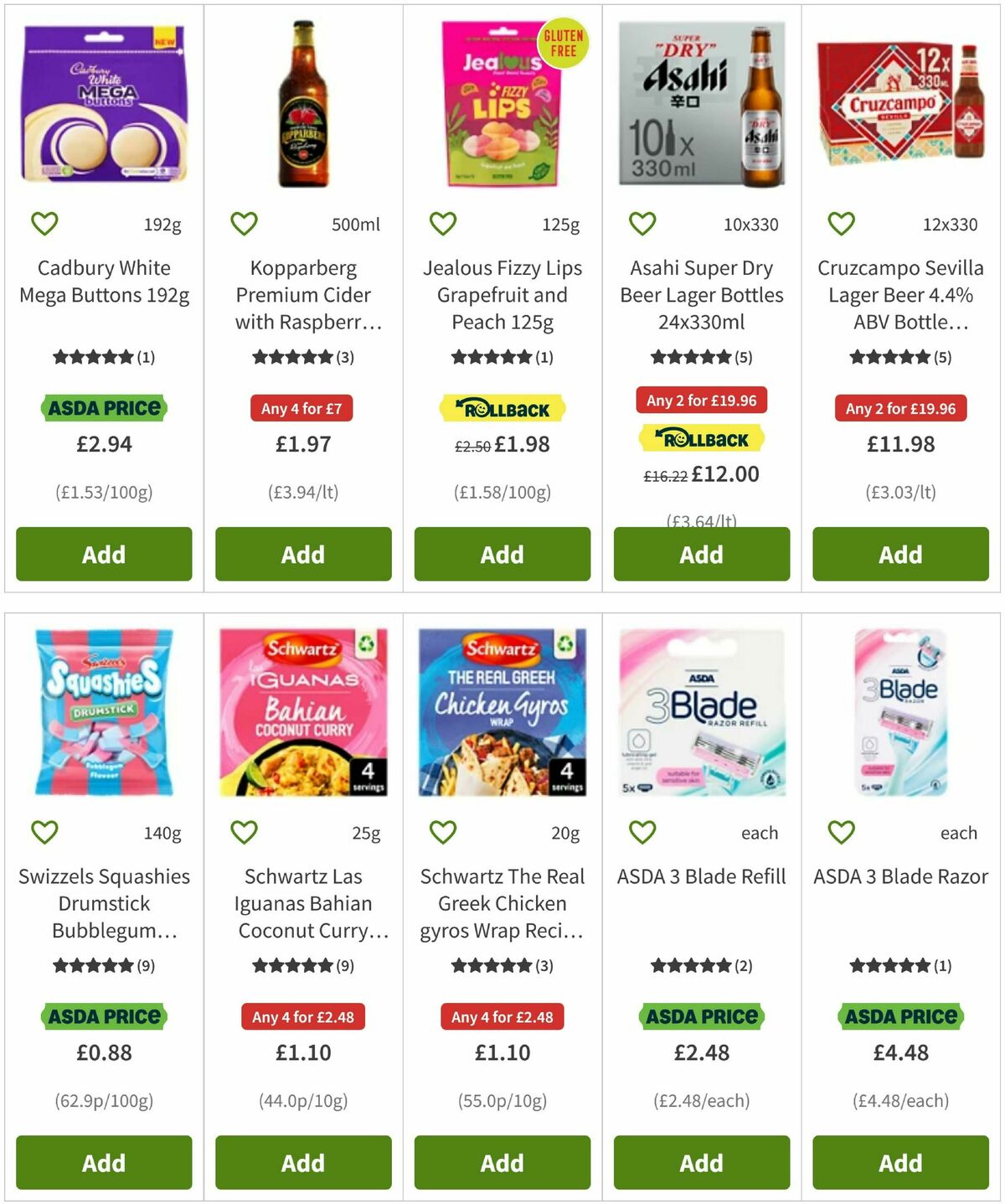 ASDA Offers from 31 October
