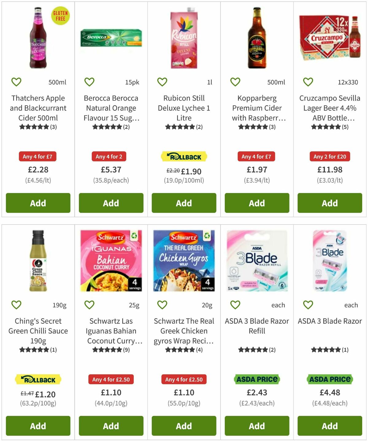 ASDA Offers from 9 January