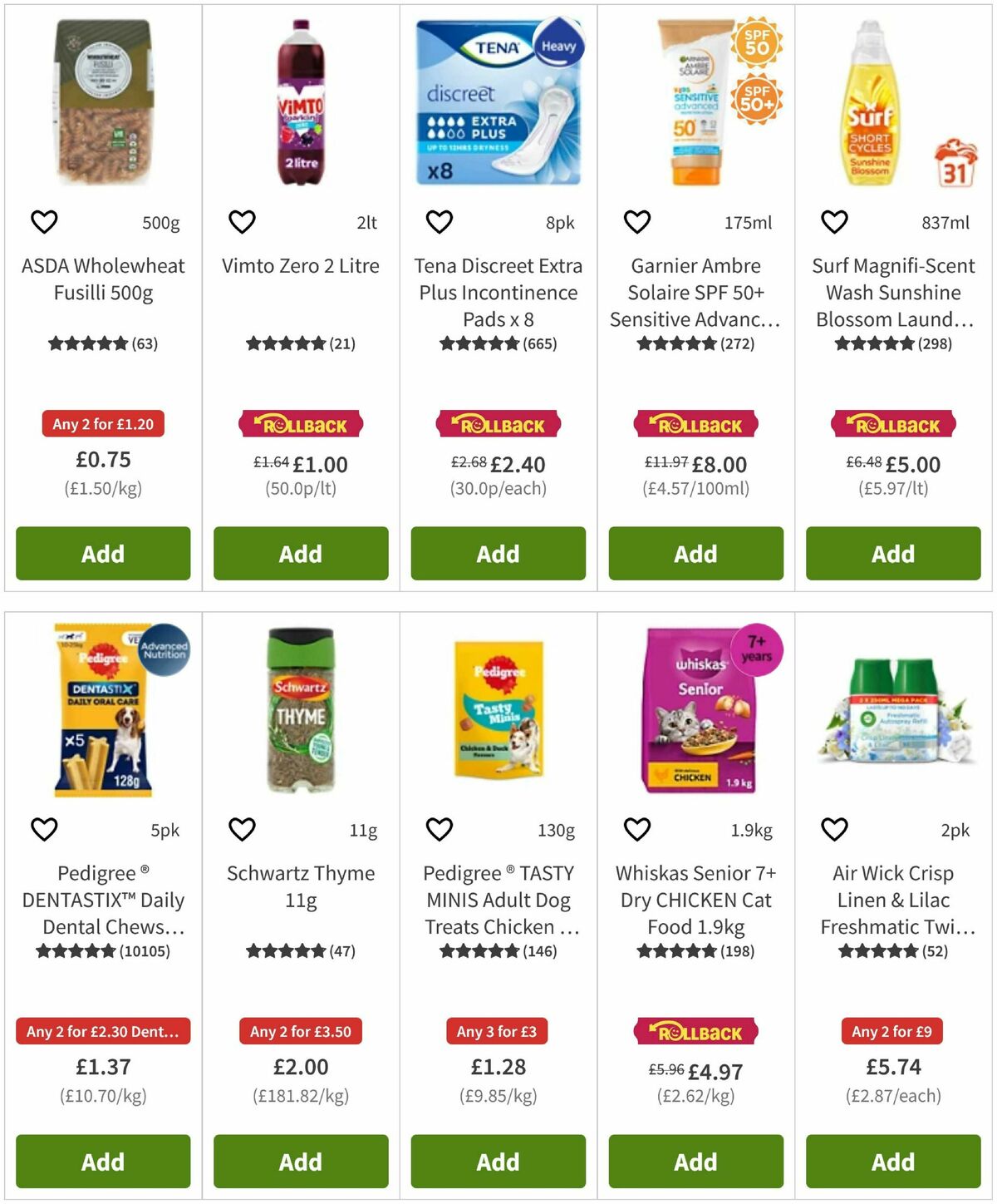ASDA Offers from 3 April