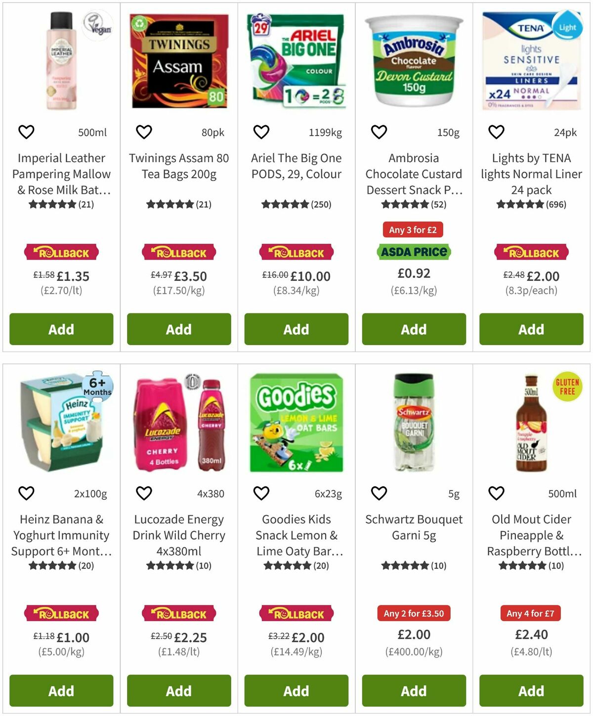 ASDA Offers from 9 April