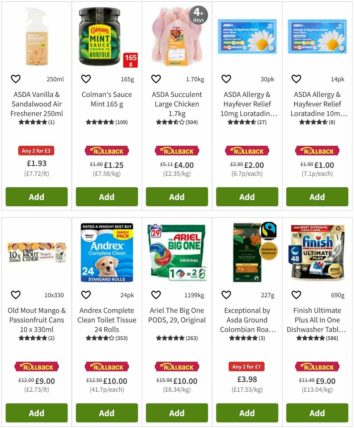 ASDA Offers from 9 April
